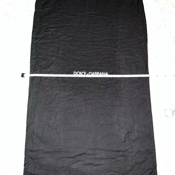 Dolce & Gabbana ~ Dust Cover ~ Dust Bag ~ Black W/ White Logo - Picture 2 of 5